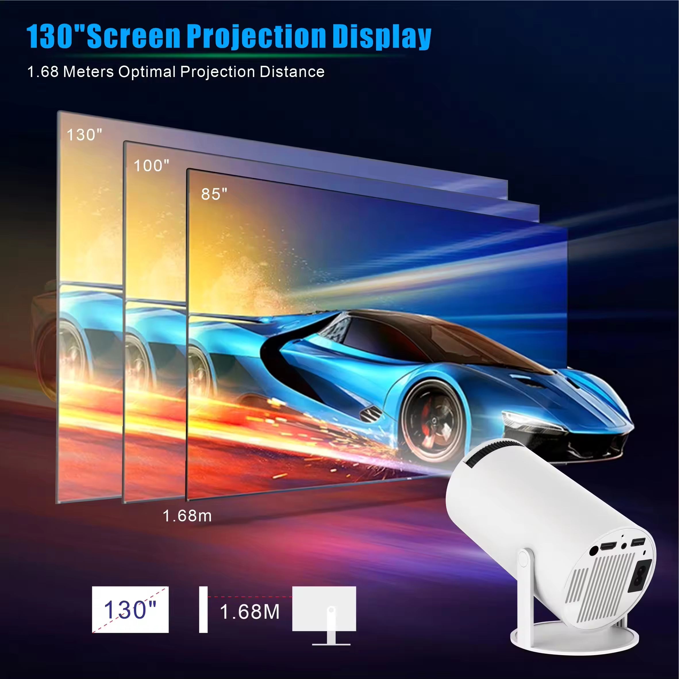 Borealis Projector – Smart 4K Support με WiFi 6 & Android